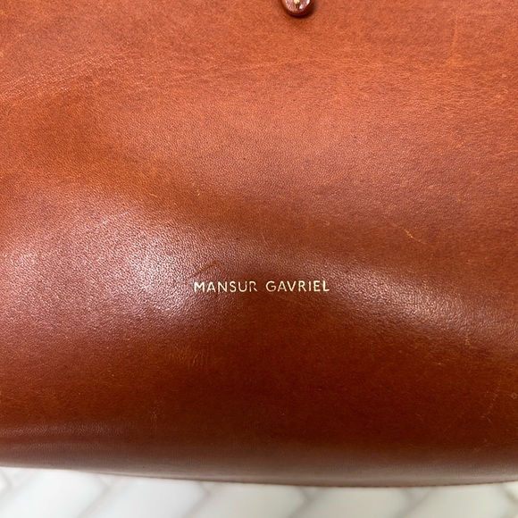 MANSUR GAVRIEL Brown Leather Bucket Bag - Picture 2 of 14